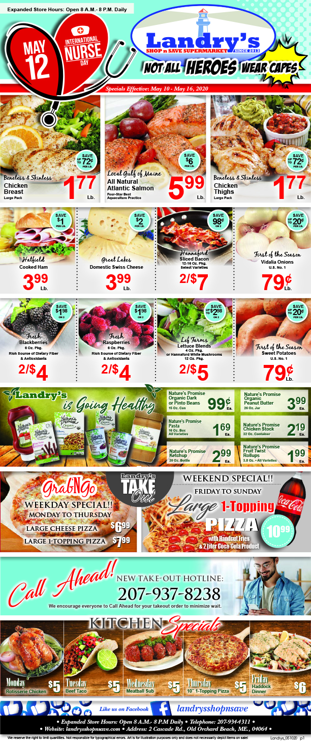 May 10th, 2020 Landry's Shop 'n Save Old Orchard Beach, Maine