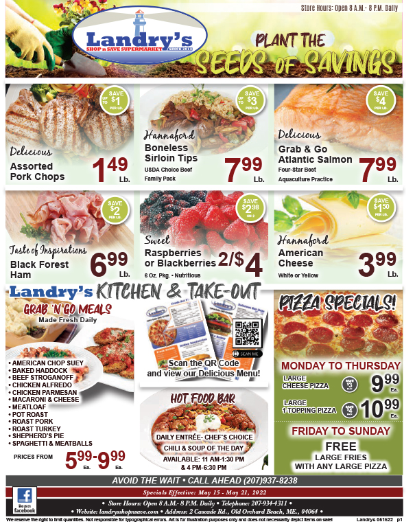 May 15th, 2022 Landry's Shop 'n Save Old Orchard Beach, Maine