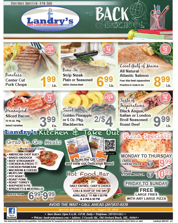 August 21st, 2022 Landry's Shop 'n Save Old Orchard Beach, Maine