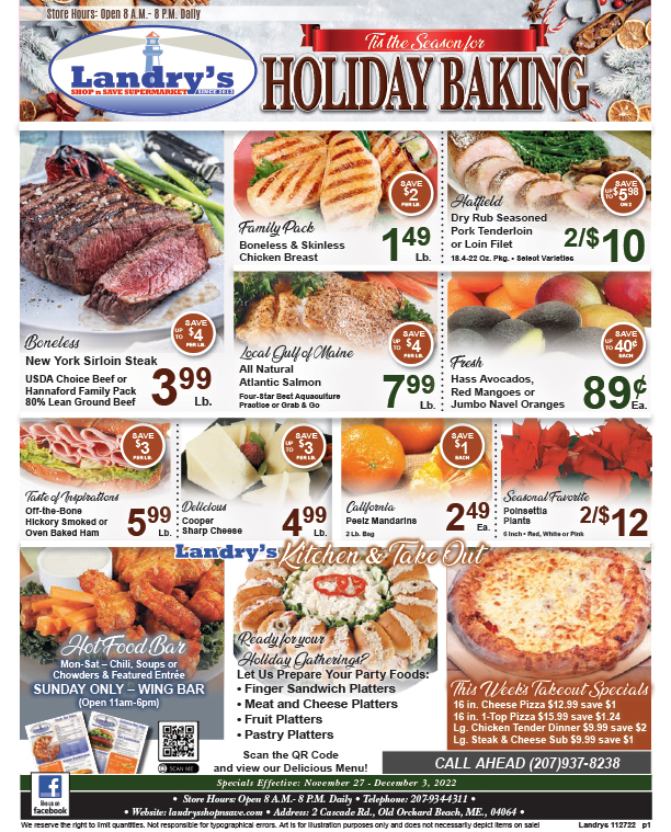 November 27th, 2022 Landry's Shop 'n Save Old Orchard Beach, Maine