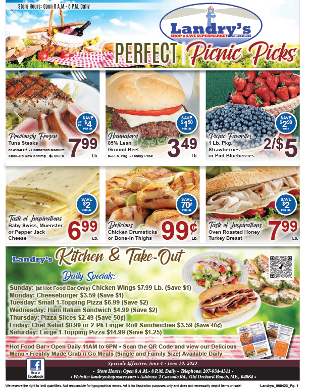 June 4th, 2023 Landry's Shop 'n Save Old Orchard Beach, Maine